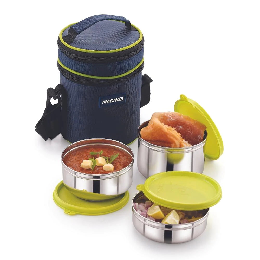 3 Airtight & Leakproof Lunch Box with Bag, 1200 ml