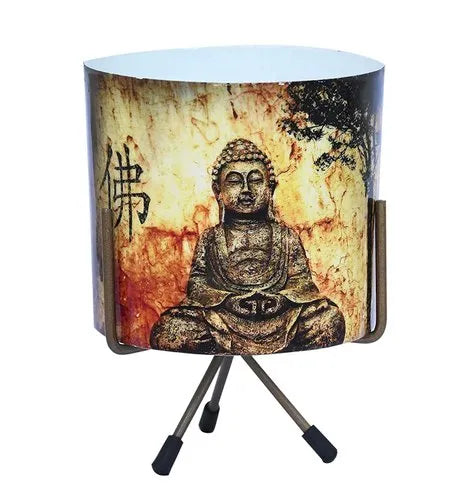 Metal Pot With Lord Buddha Print