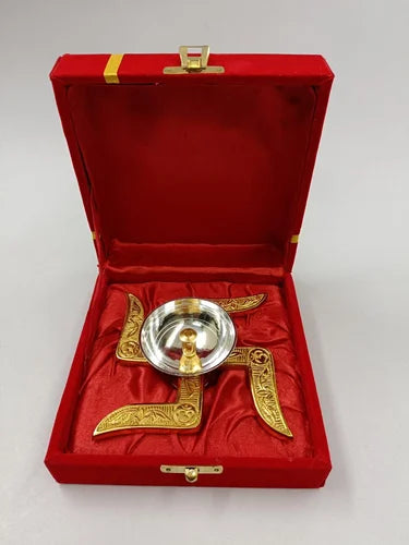 Swastik Deepak Brass