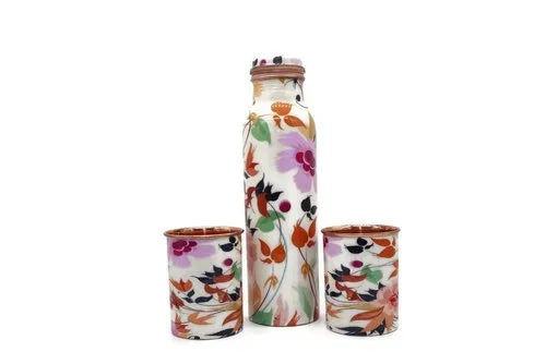 Printed Copper Bottle Set