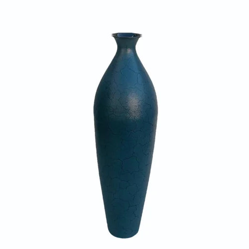 Blue Iron Flower Vase