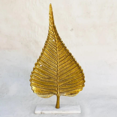 Golden Leaf Sculpture