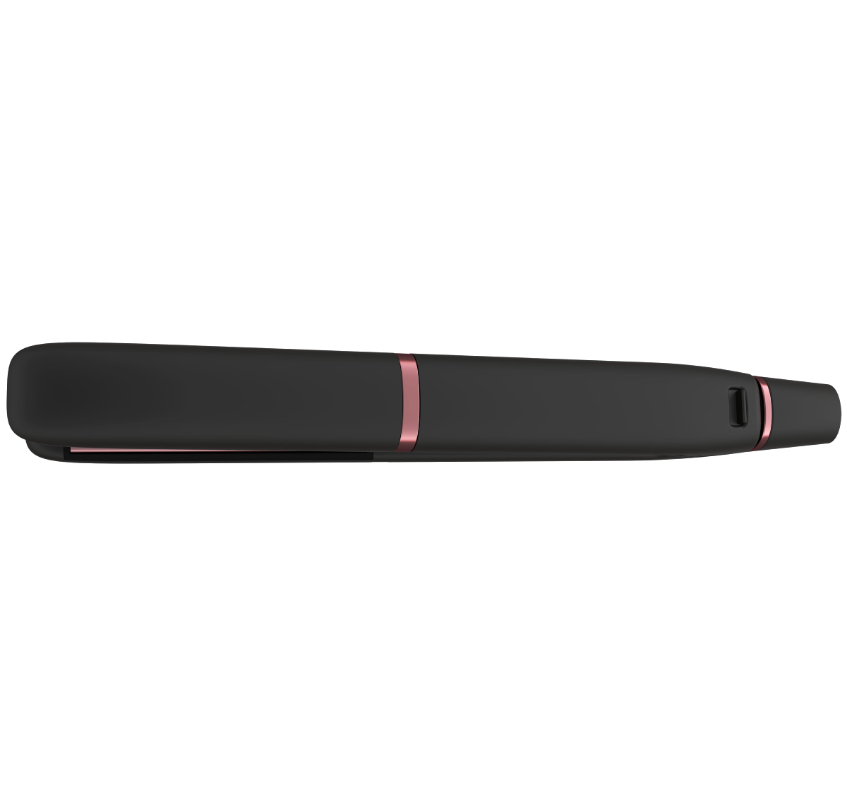 Ceramic plates fast heat up hair straightener (black)