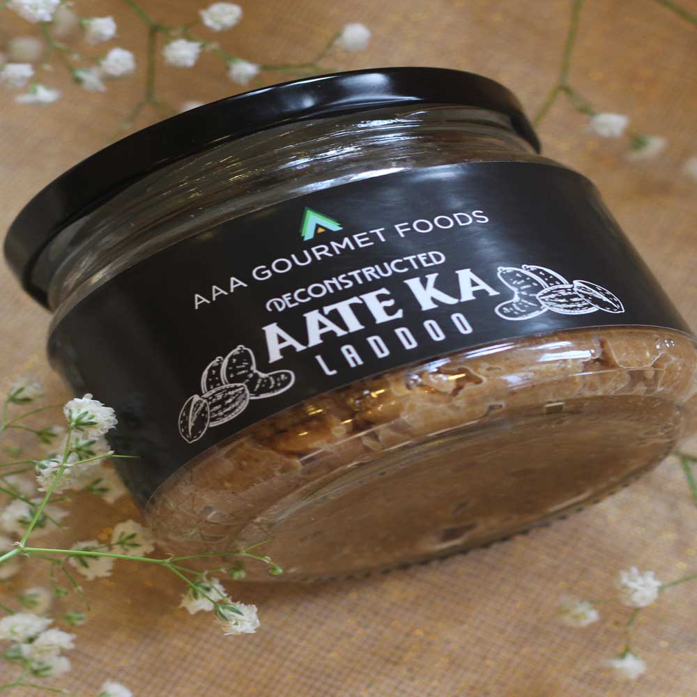Deconstructed Aate Ka Ladoo Jar (Coconut Sugar)