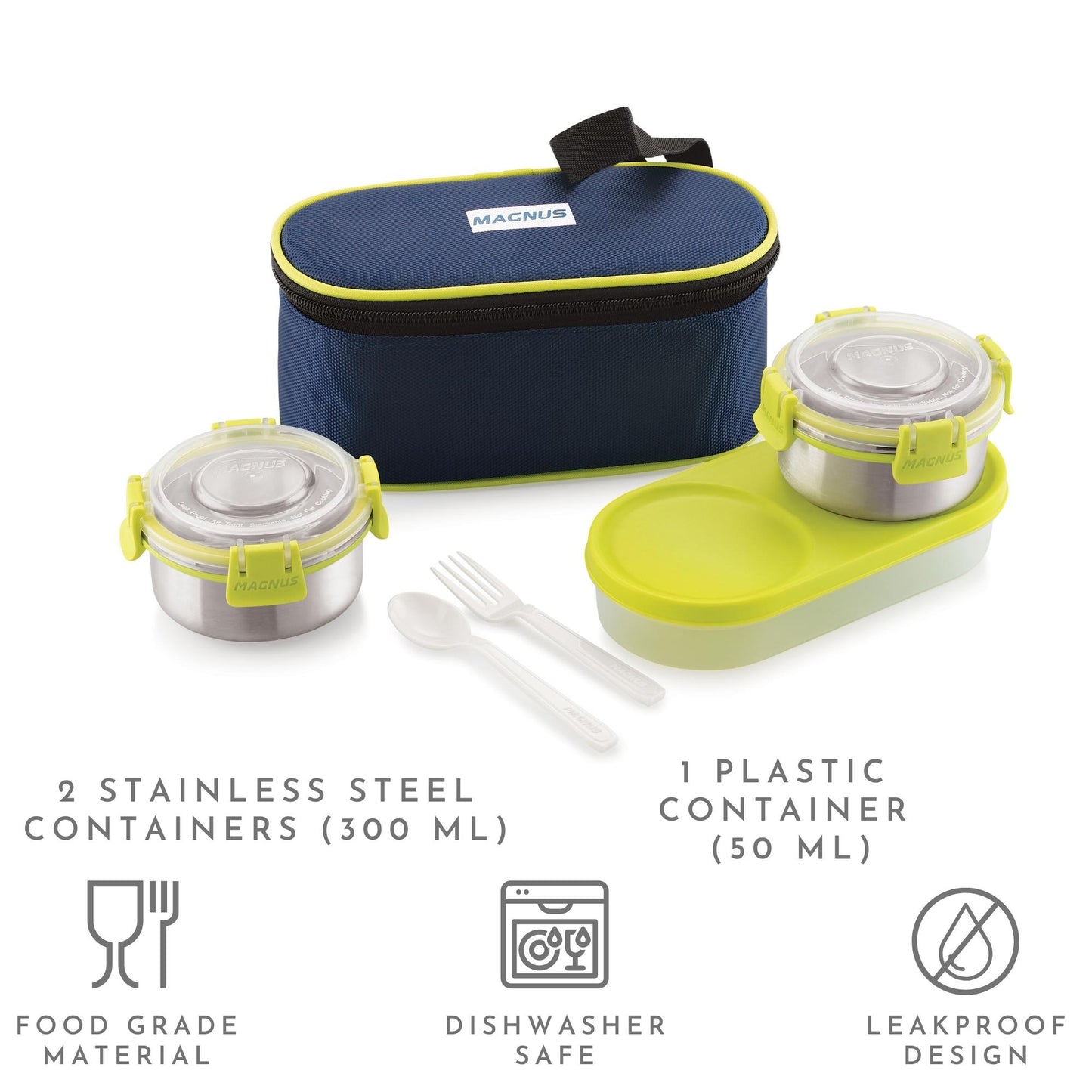 3 Airtight & Leakproof Stainless Steel Lunch Box