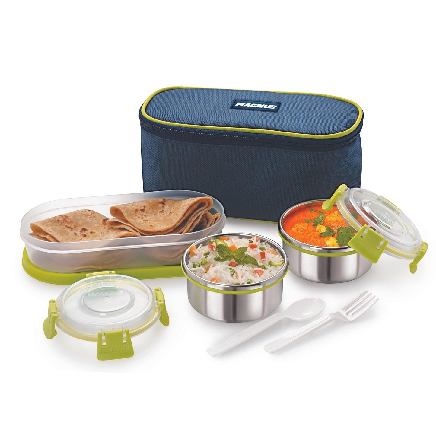 3 Airtight & Leakproof Stainless Steel Lunch Box