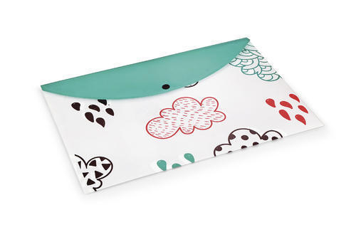 Offset Cloud Patterns Clear Bags