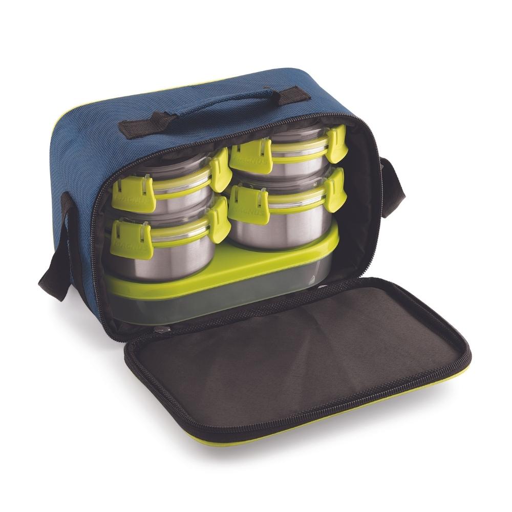 5 Airtight & Leakproof Stainless Steel Lunch Box with Bag