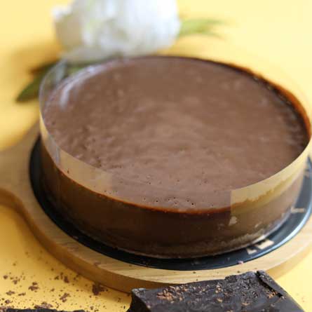 Dark Chocolate Keto Pudding Cake