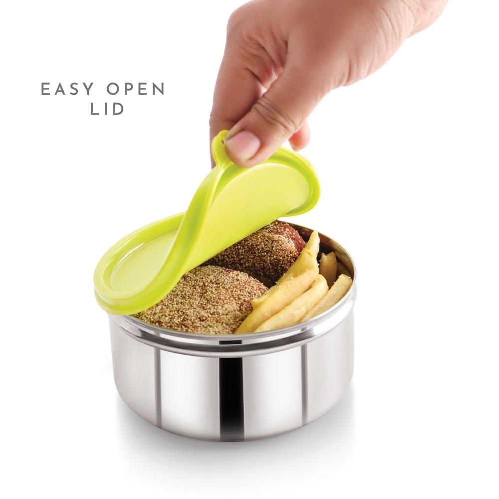 2 Airtight & Leakproof Stainless Steel Lunch Box with Bag