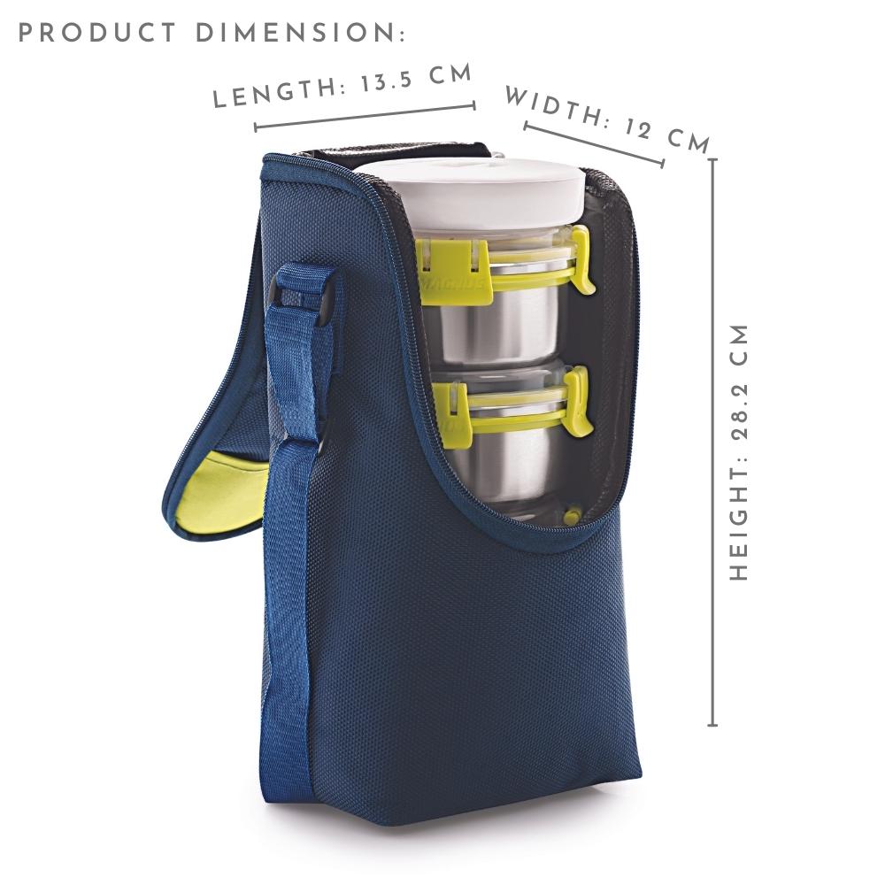 4 Airtight & Leakproof Stainless Steel Lunch Box with Bag