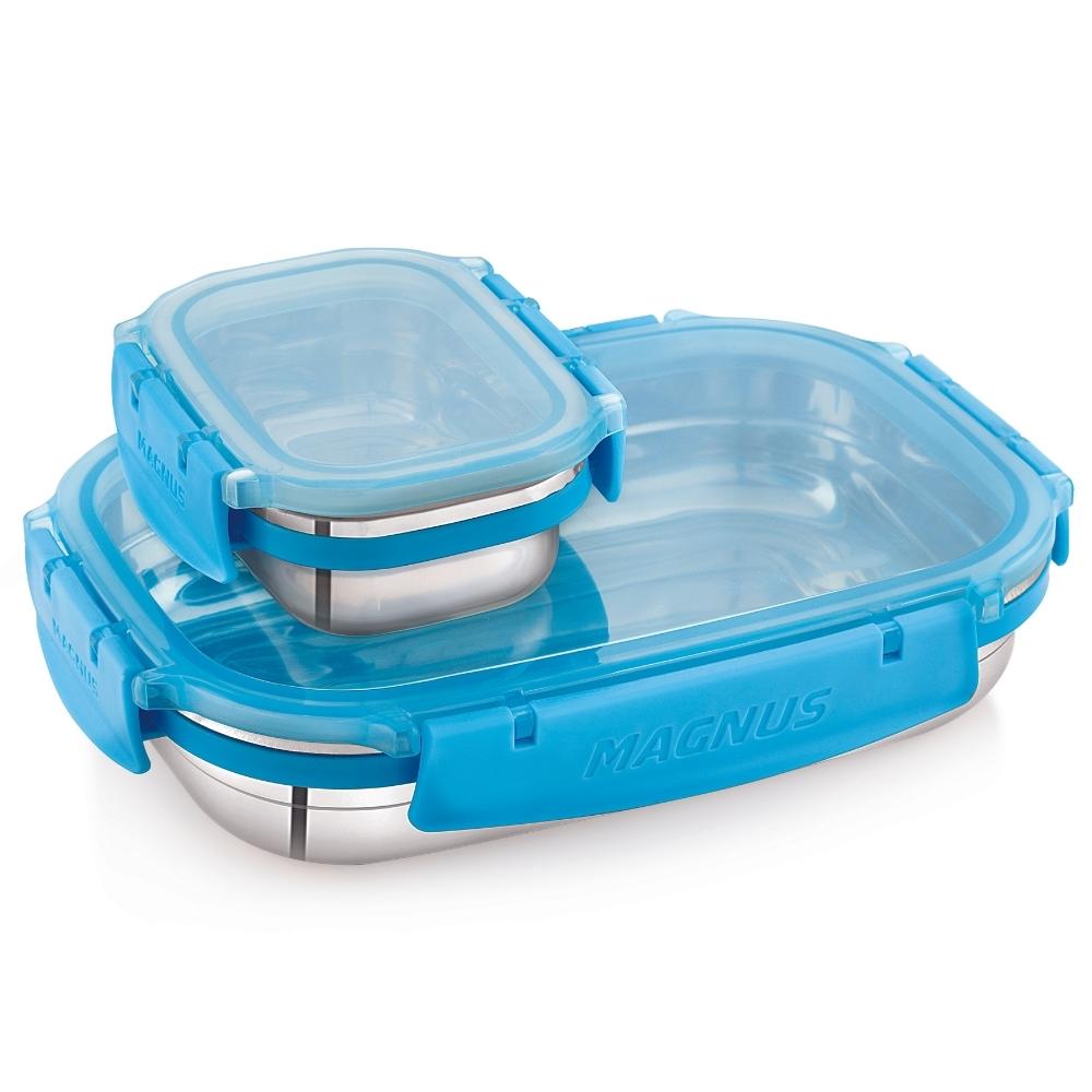 Classic Airtight & Leakproof Rectangular Stainless Steel Lunch Box