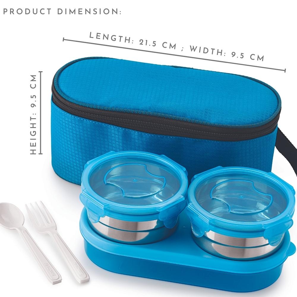 3 Airtight & Leakproof Stainless Steel Lunch Box with Bag
