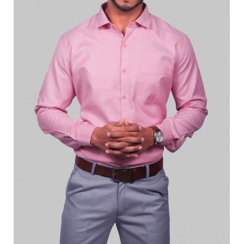 Men Regular Fit Solid Formal Shirt