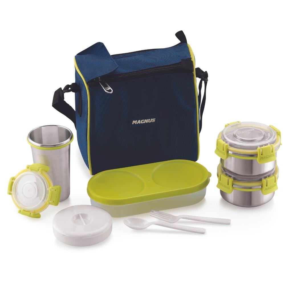 5 Airtight & Leakproof Stainless Steel Lunch Box with Bag