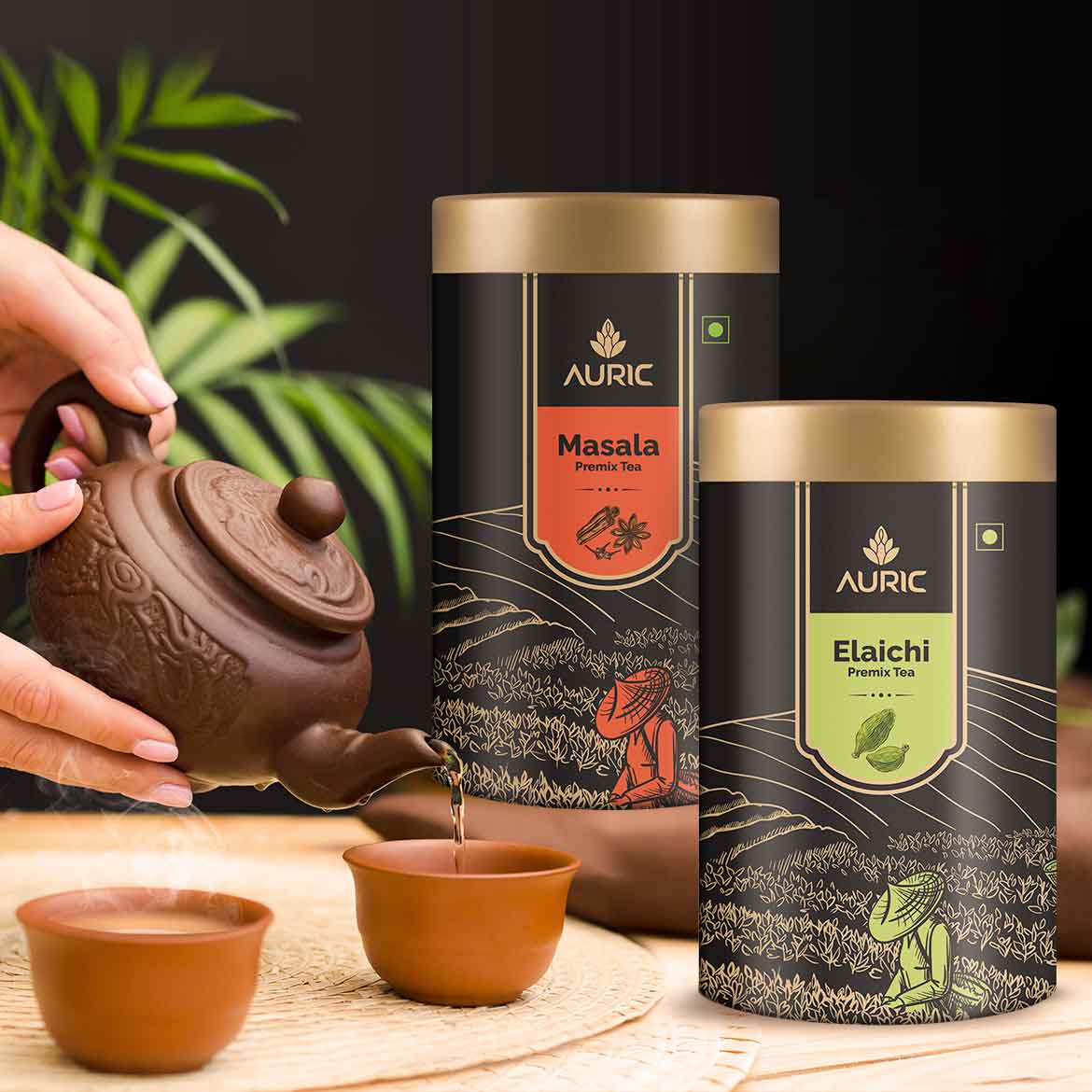 Auric Assorted Premix Tea in Taste of Elaichi & Masala