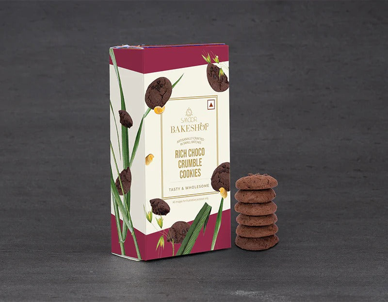 Dark Chocochip Crumble Cookies (Pack of 2)