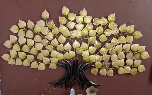 Golden Tree Metal Wall Art