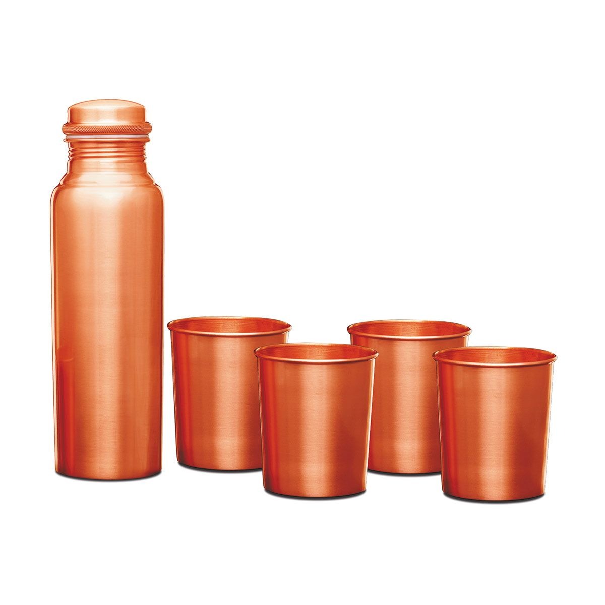 Matt Bottle With 4 Glass