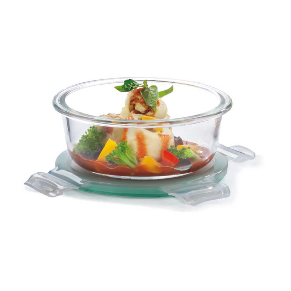 Lock `N` Store Glass Round Container
