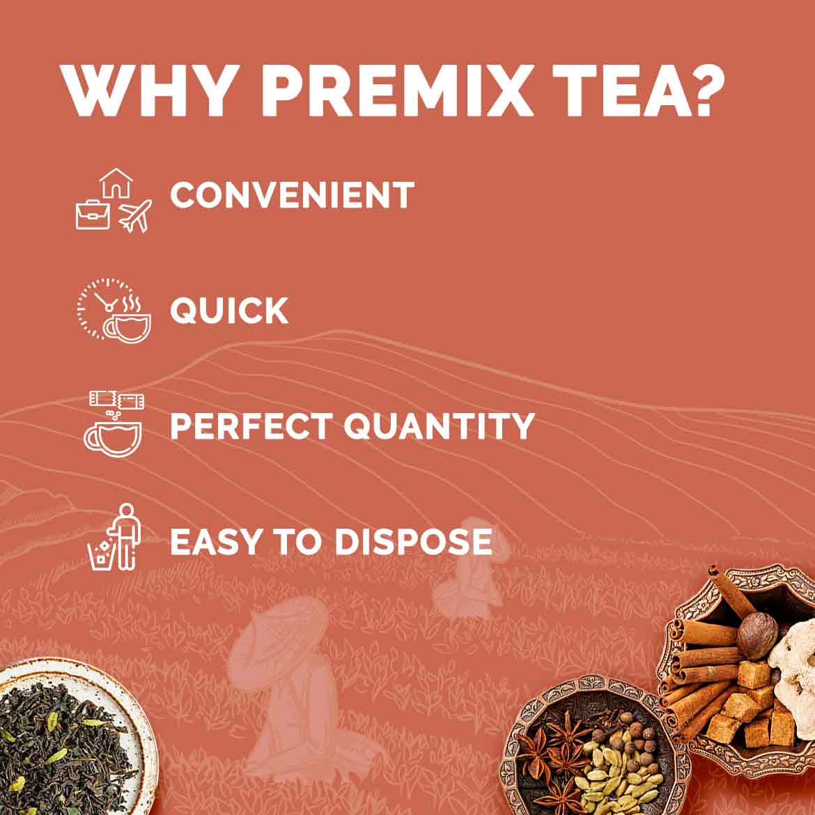 Auric Assorted Premix Tea in Taste of Elaichi & Masala