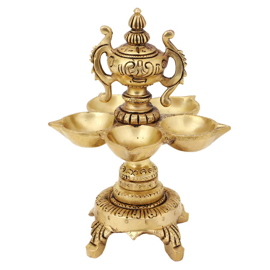 Art Brass World Cup Diya With Stand