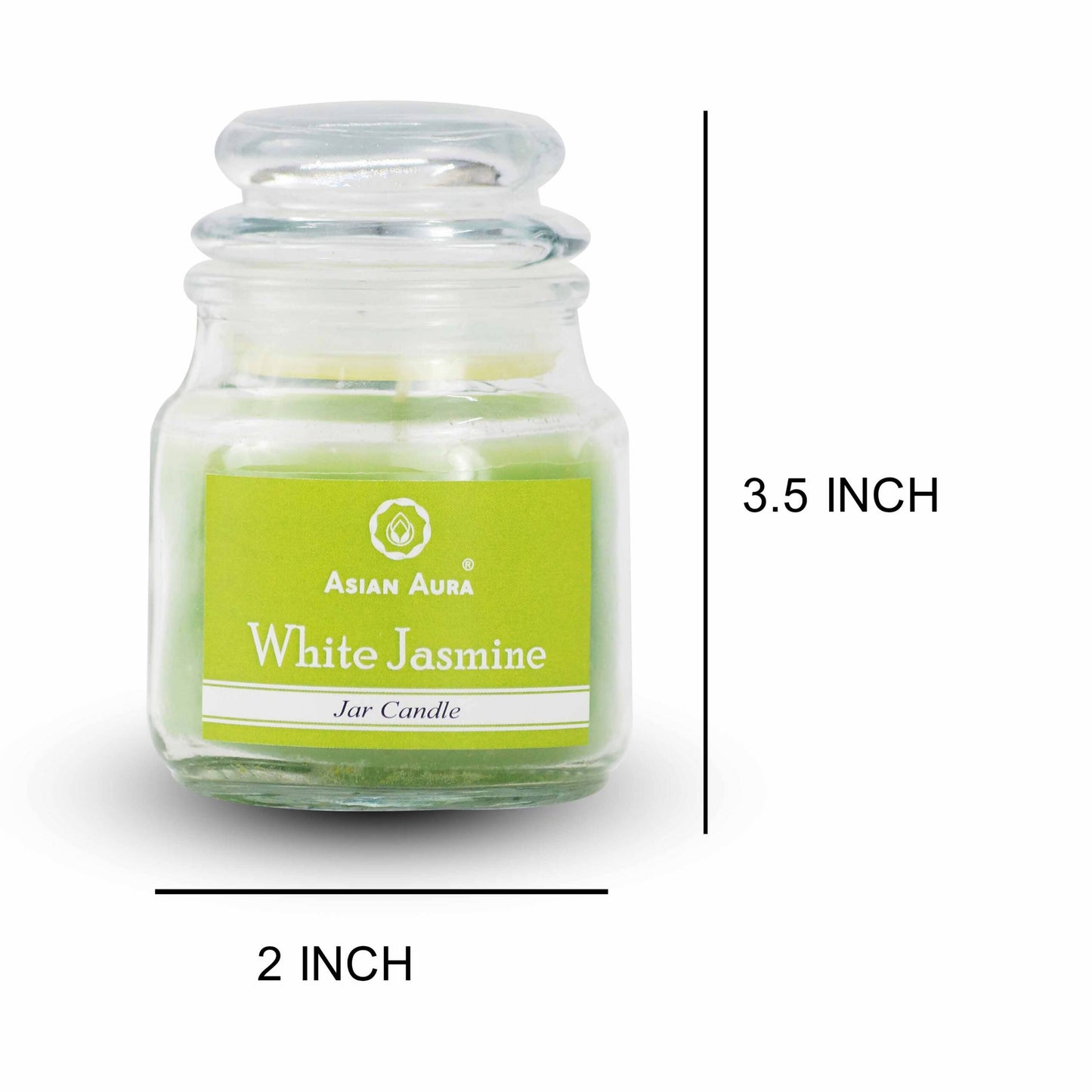 White Jasmine, Highly Fragranced, Jar Candle