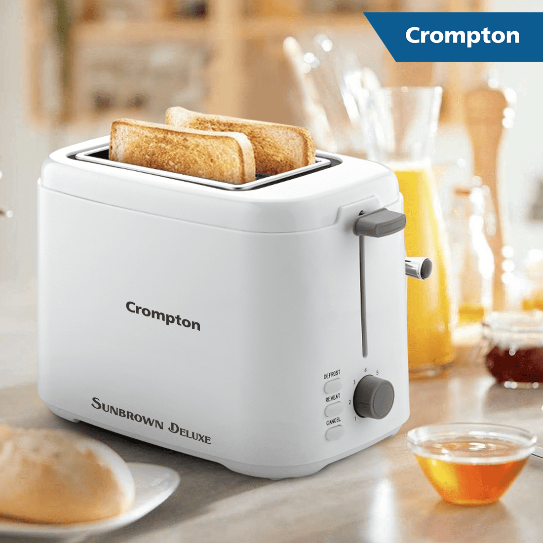 Sunbrown Deluxe Pop Up Sandwich Toaster with 800W