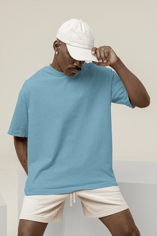 Blue Oversize Tshirt Men