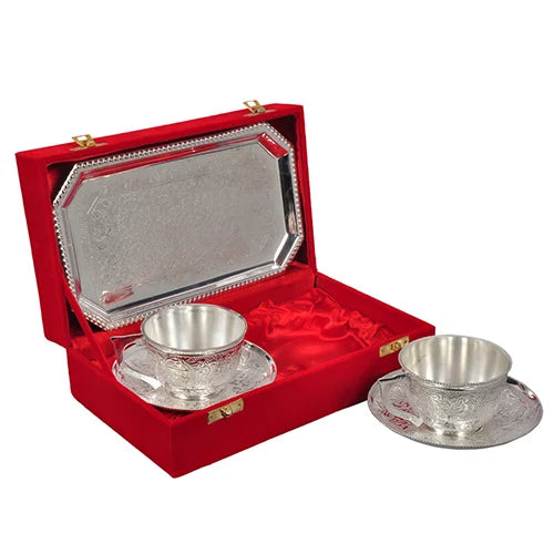 Silver Plated Cup Saucer Set