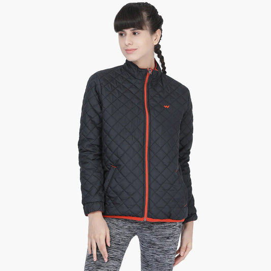 Women LQJ Reversible Jacket Black Orange