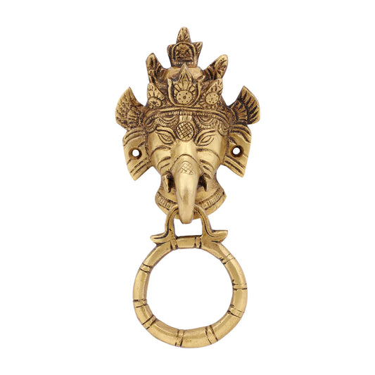 Art Ganesh Ji Design Brass Door Knocker