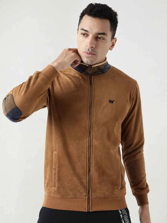 Men Hypawarm Elbow Patch Sweat Shirt