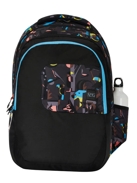 WIKI 6 Fauna Black Backpack with Sleeve Separator