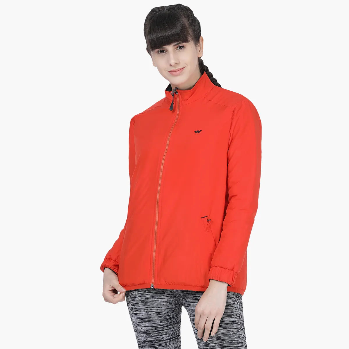 Women LQJ Reversible Jacket Black Orange