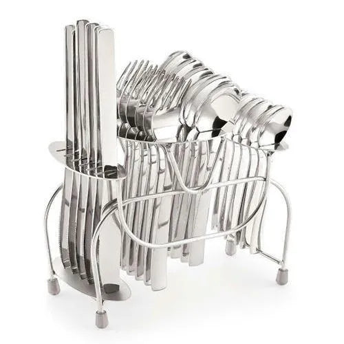 Stainless Steel Cutlery Set With Stand Set