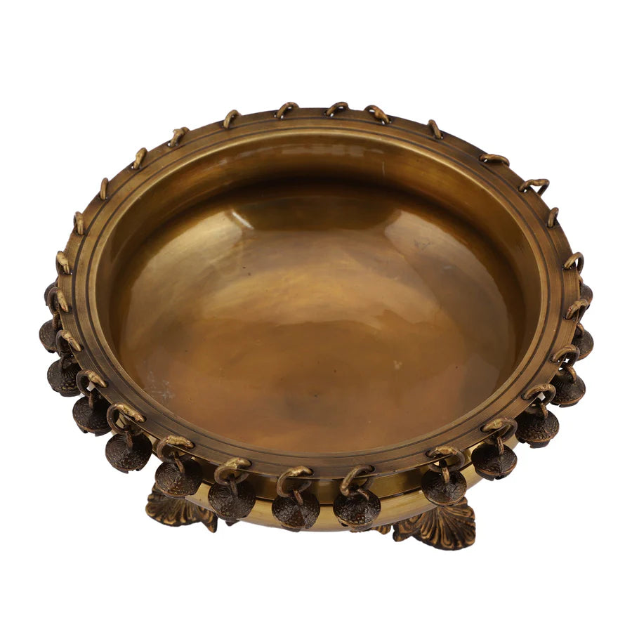 Art Brass Urli Bowl 8in Dark