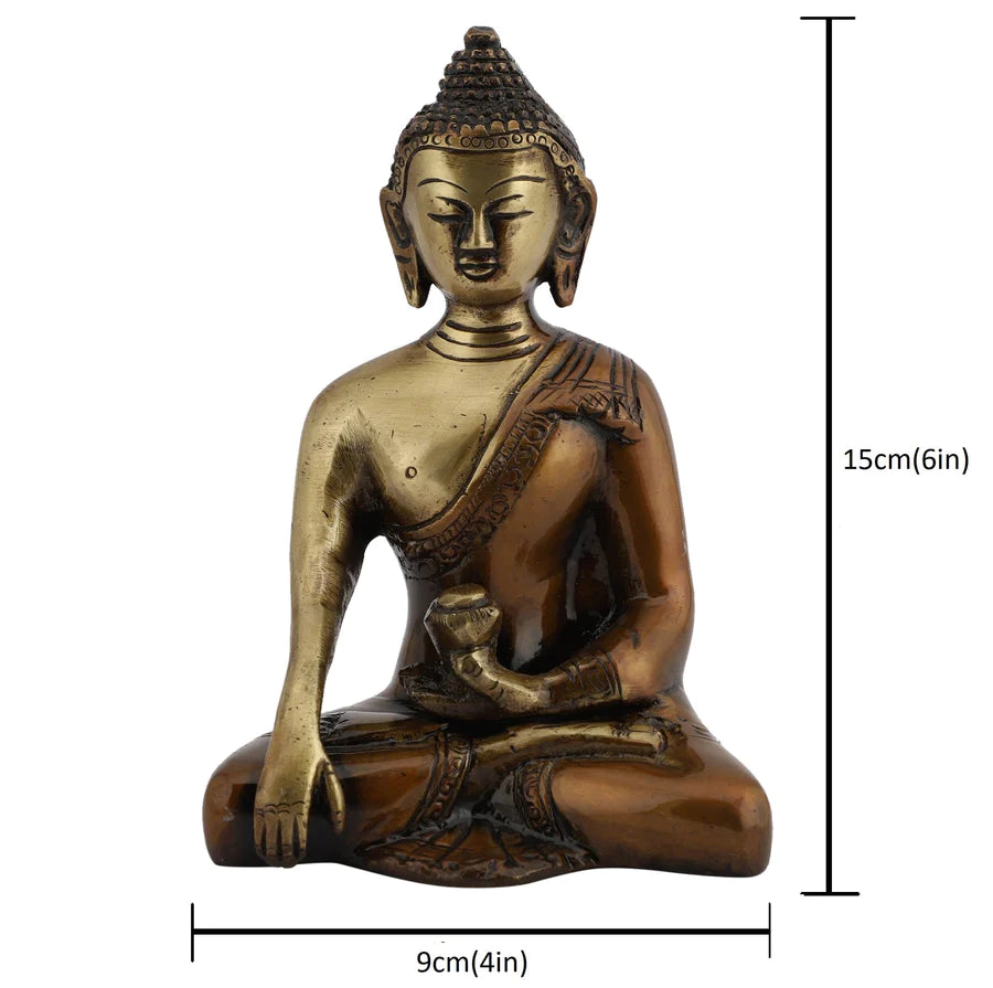 Gautam Buddha Brass Statue (Meditating)