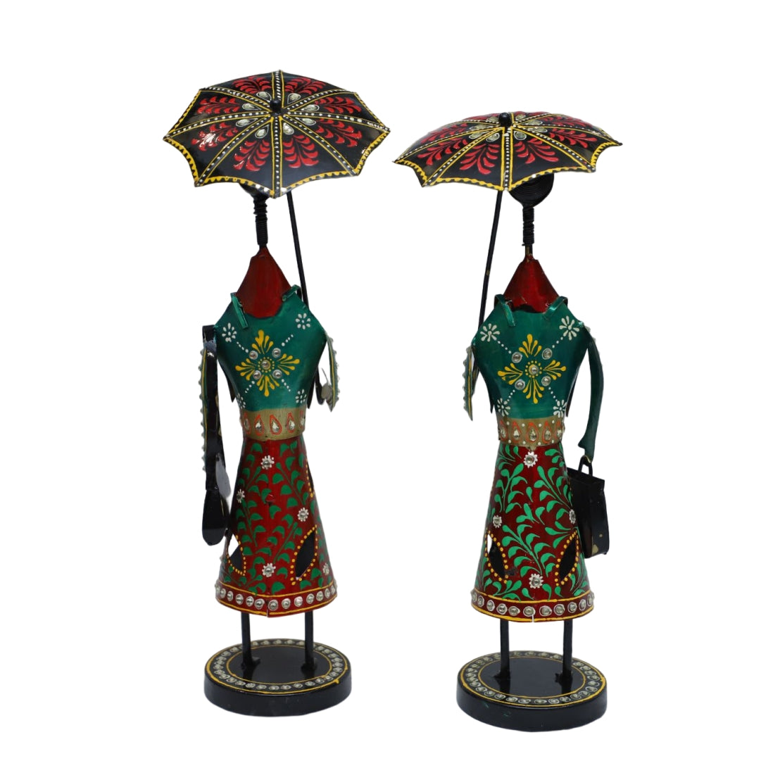 The Online Shop Umbrella Girl Showpiece Set