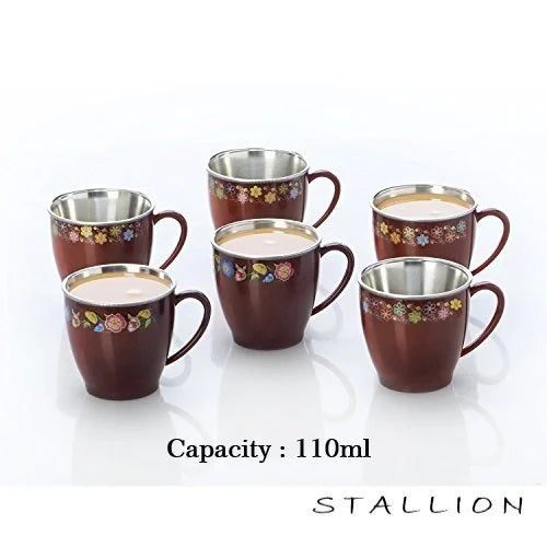 4pc Set Stainless Steel Tea Cups