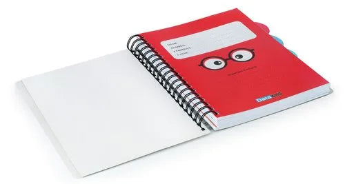 5 Subject Single Ruled Peek A Boo PP Cover White Wiro Notebook - B5 Size, 300 Pages