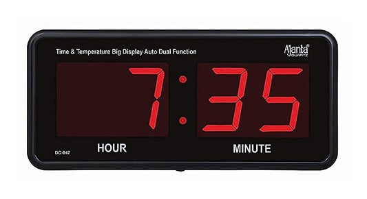 Ajanta Digital Table Multifunctional Alarm Clock Snooze Light Smart Battery Operated with Date & Temperature Indoor for Student and Bedroom