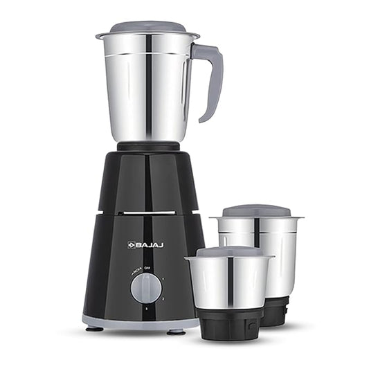 Bajaj Gx 1 Mixer Grinder,500W Titan Motor,3 Jars,2 In 1 Function Blade