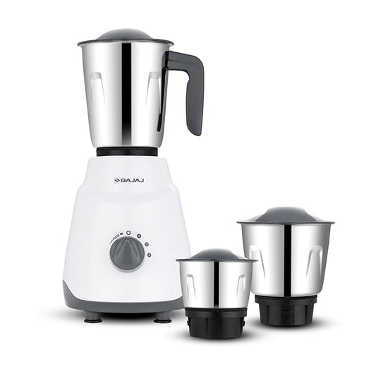 Bajaj Ninja Series Contempo 500W Mixer Grinder|3 Stainless Steel Jar