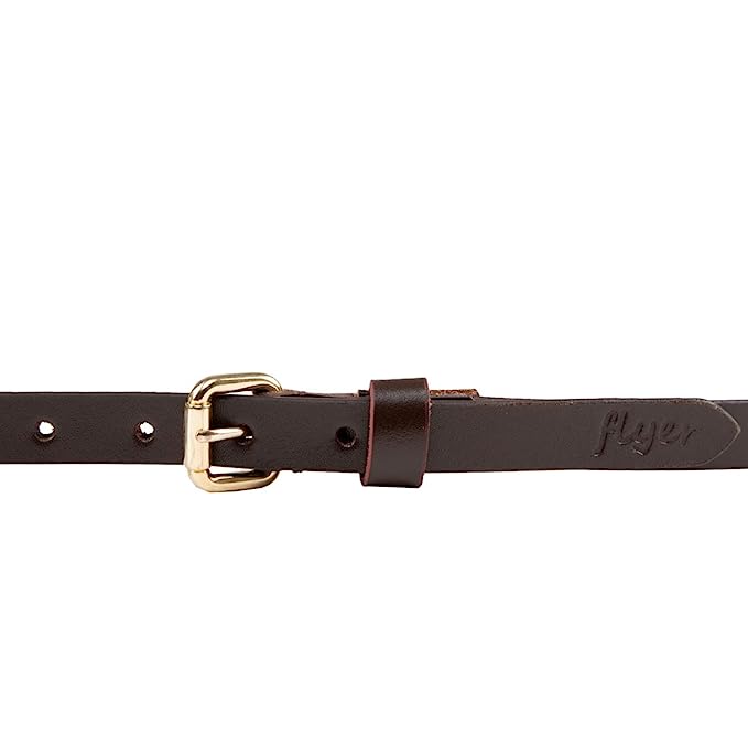 Flyer Leather belt for Women/girls Formal/Casual (Colour - Brown/Black/Tan) Buckle Adjustable Size Genuine Leather (B014)