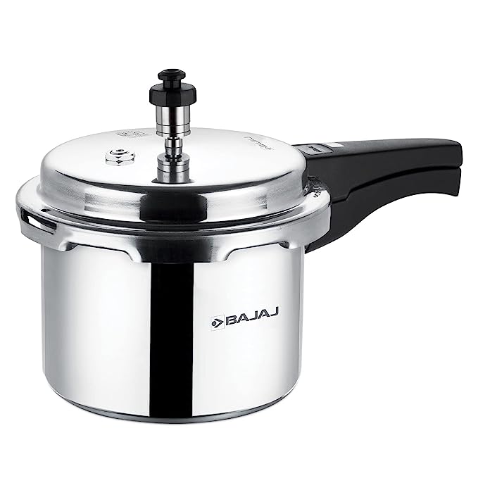 Bajaj PCX 3IB 3 Litre Aluminium Pressure Cooker with Outer Lid and Induction