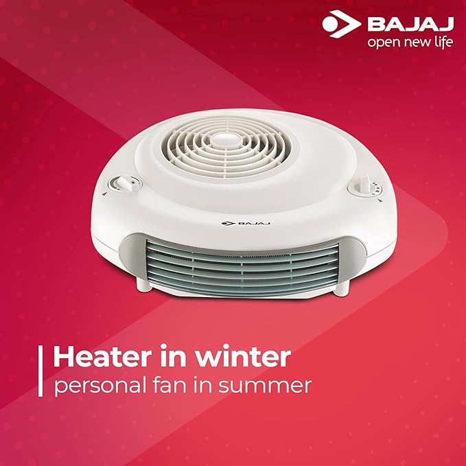 Bajaj Majesty RX11 2000 Watts Heat Convector Room Heater (White, ISI Approved)