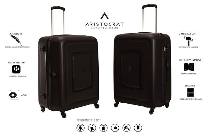 VIP Polycarbonate SERA (Set of 3 Pieces) Small Medium and Large 4Wheels Unisex Hardsided Luggage