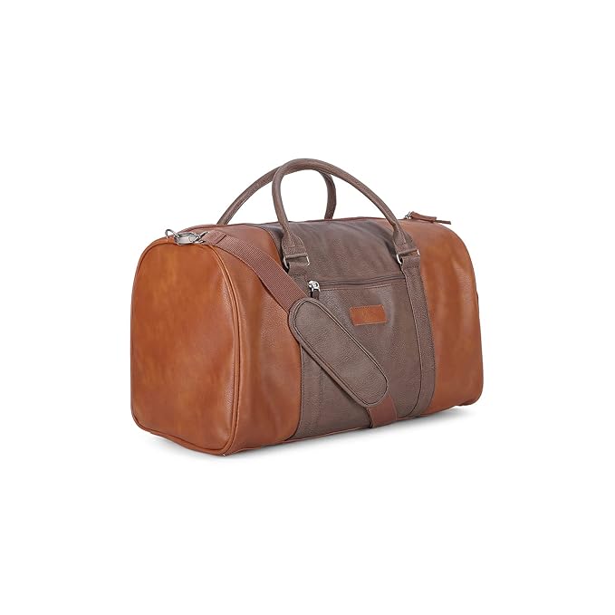 Vip Unisex Solid Pattern Asta Duffle (H) Brown (Brown, Small)