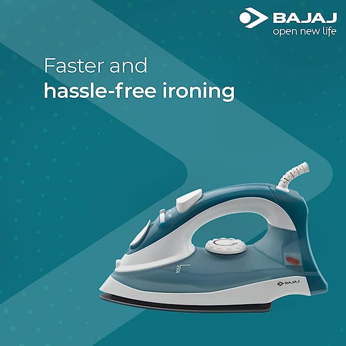 Bajaj MX 3 Neo Steam Iron| 1250W Power for Faster Ironing